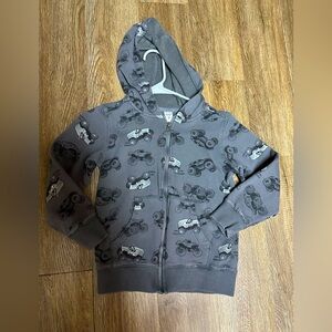 Carter’s Kid 8 Monster Truck Gray Zip-up Hoodie